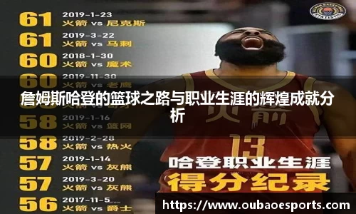 詹姆斯哈登的篮球之路与职业生涯的辉煌成就分析